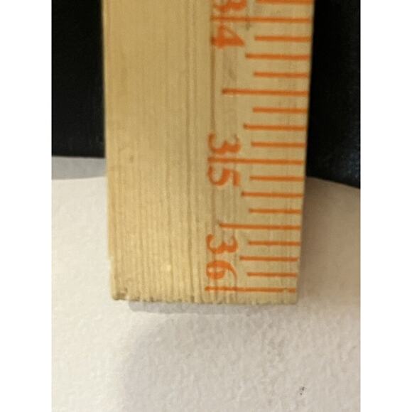 Helmut Lang Leather Accent Mini Tank Dress •2• Black Zippered Warped Suiting - Picture 10 of 14